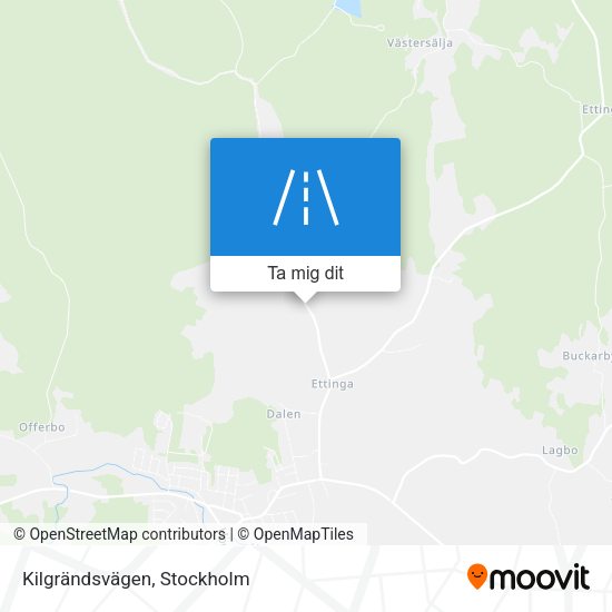Kilgrändsvägen karta
