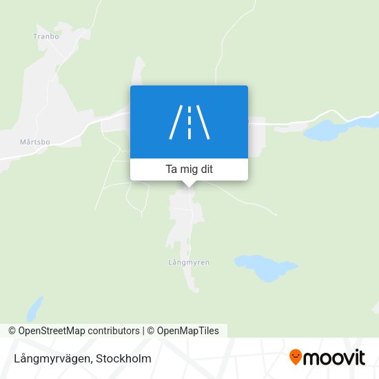Långmyrvägen karta