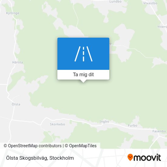 Ölsta Skogsbilväg karta