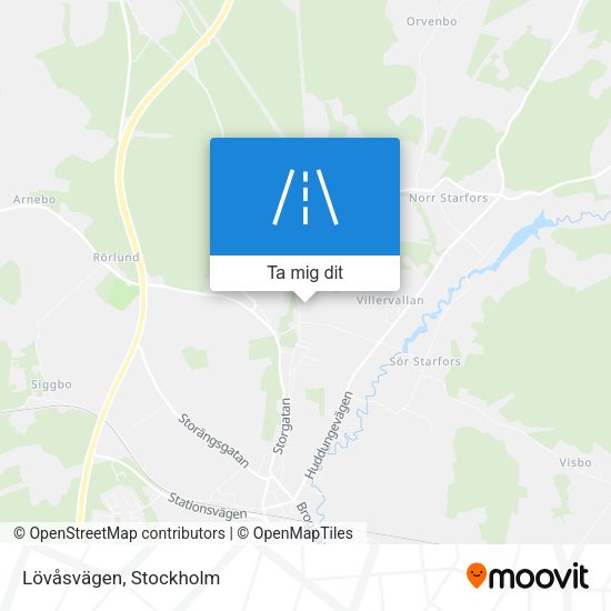 Lövåsvägen karta
