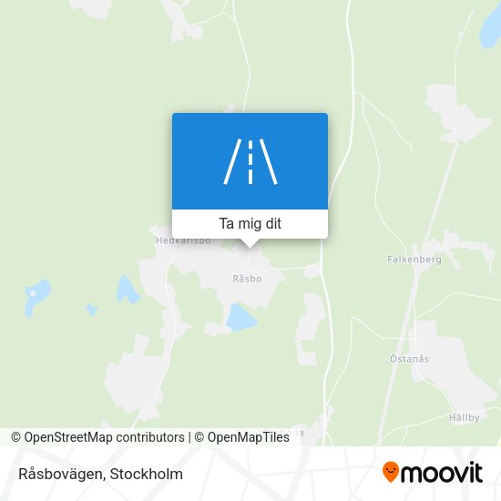 Råsbovägen karta