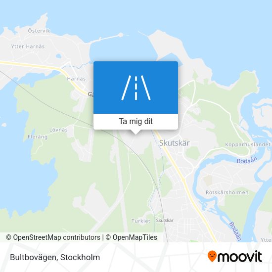 Bultbovägen karta