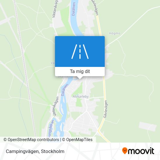 Campingvägen karta