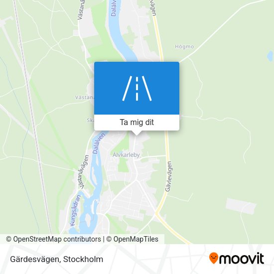 Gärdesvägen karta