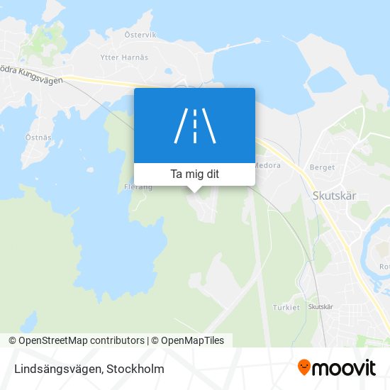 Lindsängsvägen karta