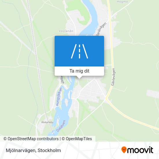 Mjölnarvägen karta