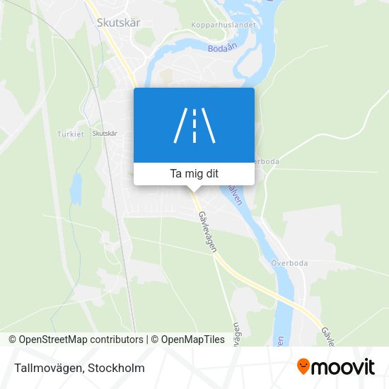 Tallmovägen karta