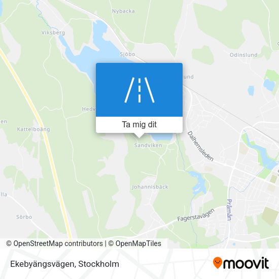 Ekebyängsvägen karta