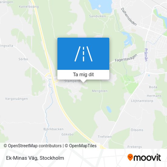 Ek-Minas Väg karta