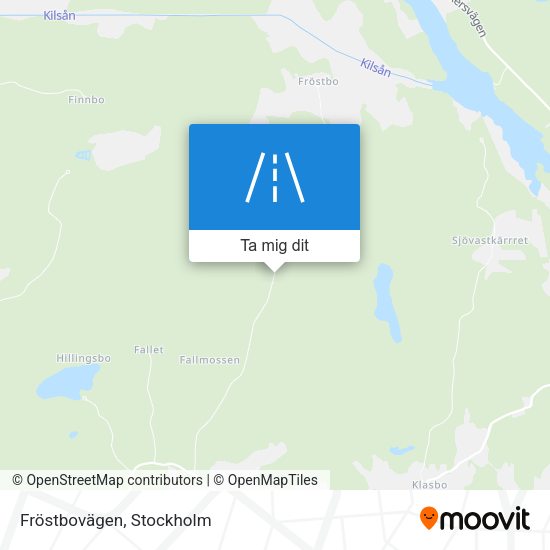 Fröstbovägen karta