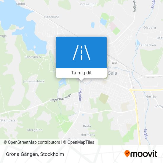 Gröna Gången karta