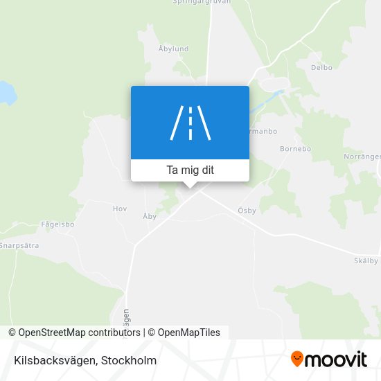 Kilsbacksvägen karta