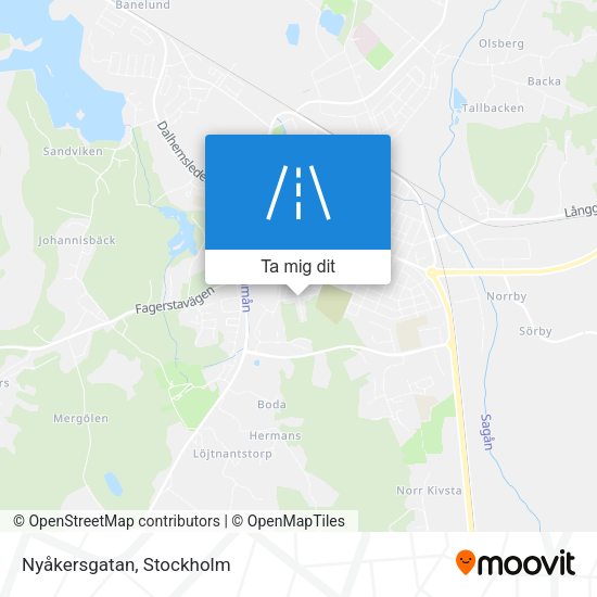 Nyåkersgatan karta