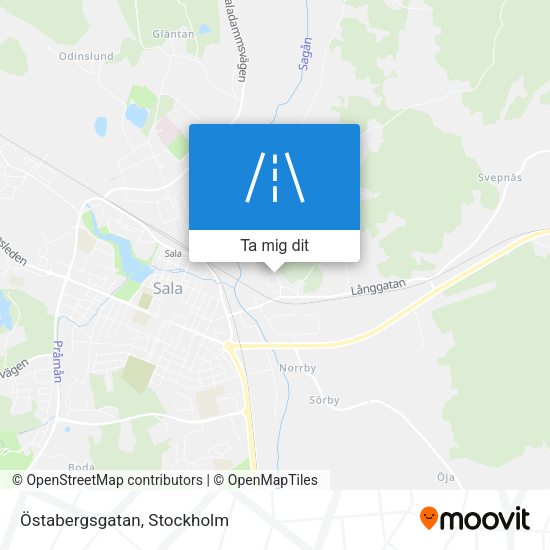 Östabergsgatan karta