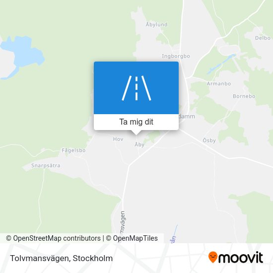Tolvmansvägen karta