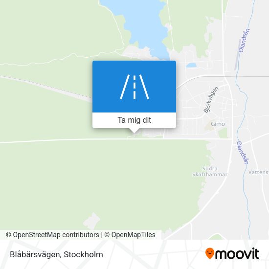 Blåbärsvägen karta