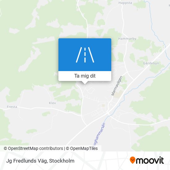 Jg Fredlunds Väg karta