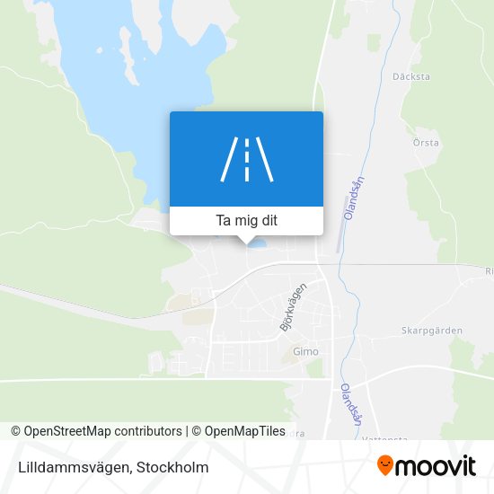 Lilldammsvägen karta