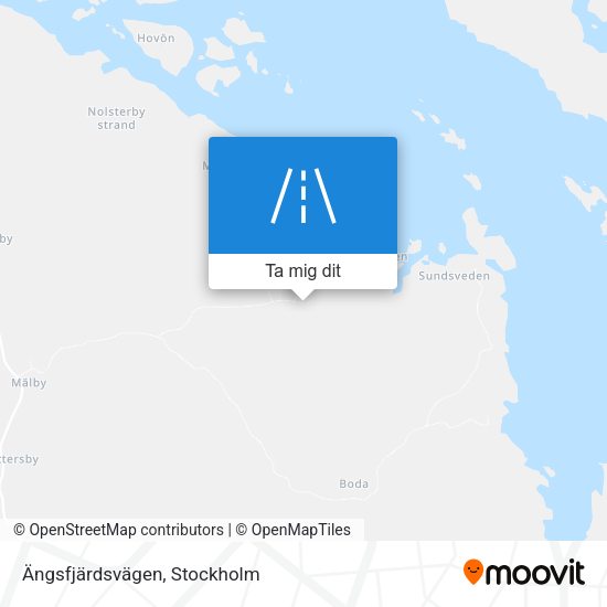 Ängsfjärdsvägen karta