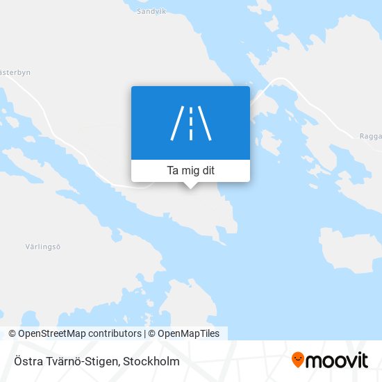 Östra Tvärnö-Stigen karta