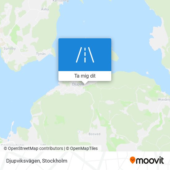 Djupviksvägen karta