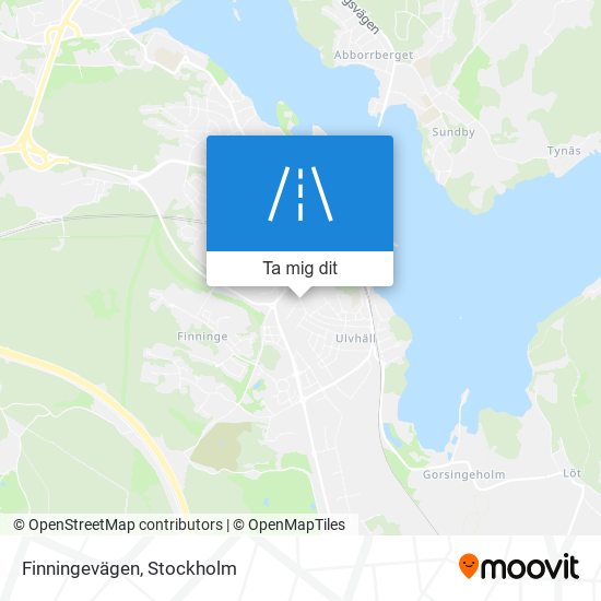 Finningevägen karta