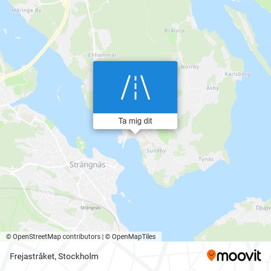 Frejastråket karta