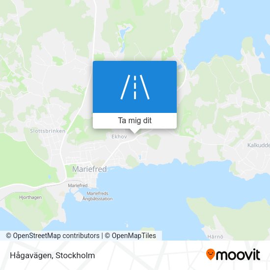 Hågavägen karta