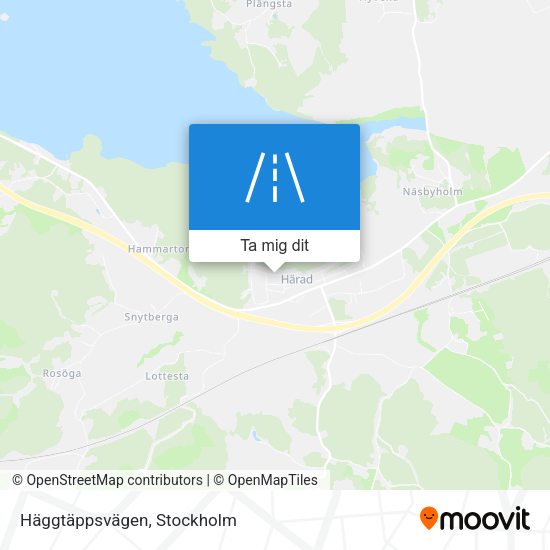 Häggtäppsvägen karta
