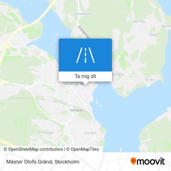 Mäster Olofs Gränd karta