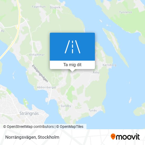 Norrängsvägen karta