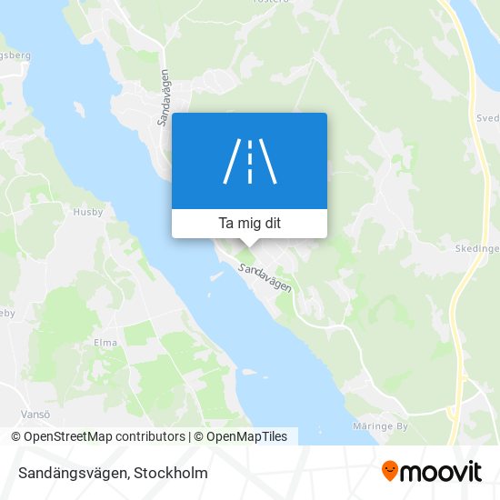 Sandängsvägen karta