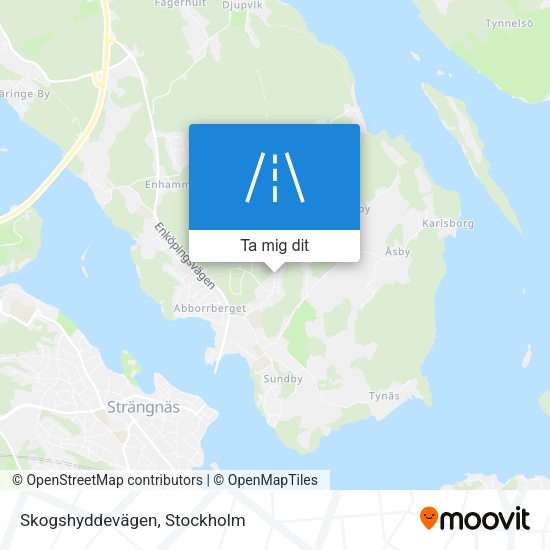 Skogshyddevägen karta