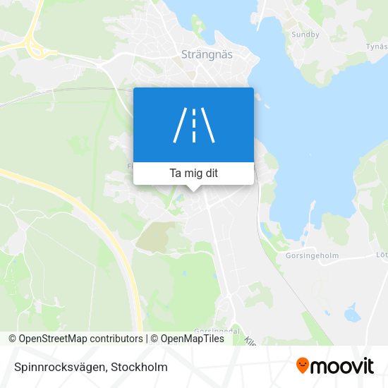 Spinnrocksvägen karta