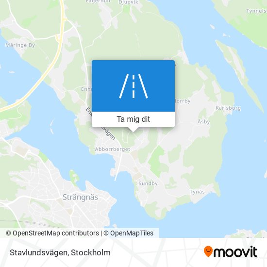 Stavlundsvägen karta