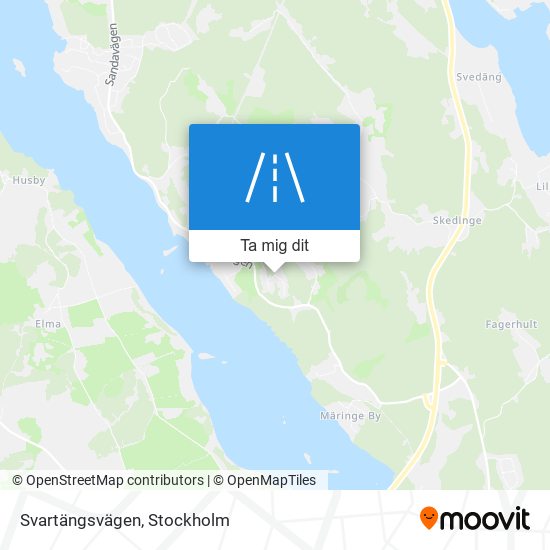 Svartängsvägen karta