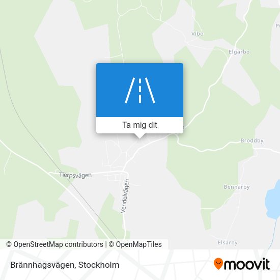 Brännhagsvägen karta