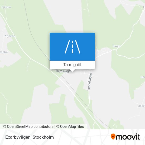 Exarbyvägen karta