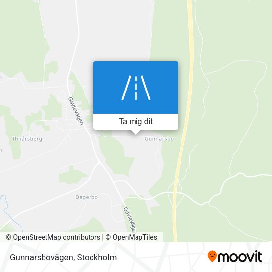 Gunnarsbovägen karta