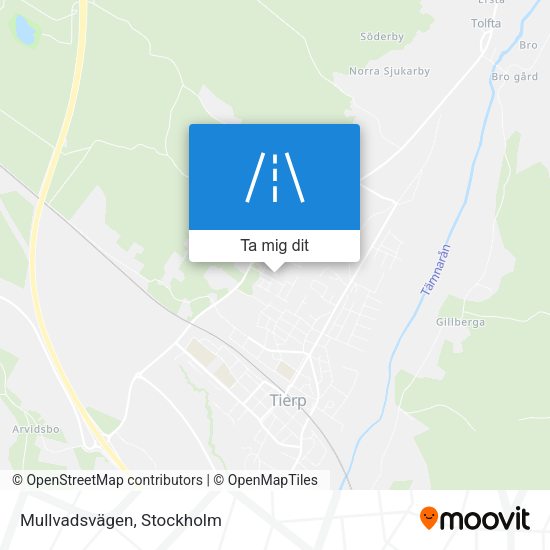 Mullvadsvägen karta