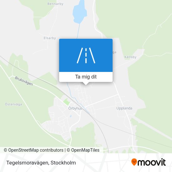 Tegelsmoravägen karta