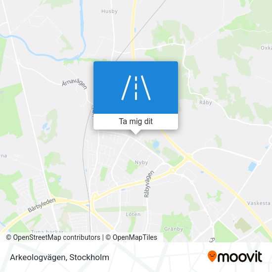 Arkeologvägen karta