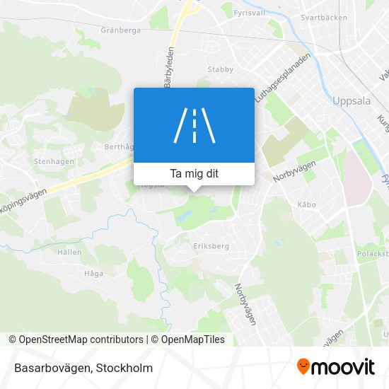 Basarbovägen karta