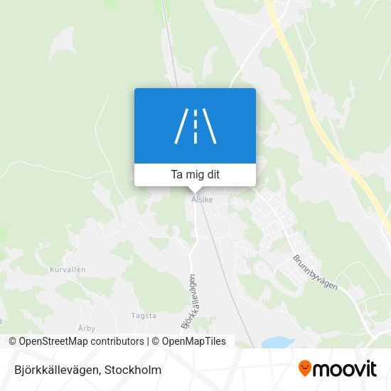Björkkällevägen karta