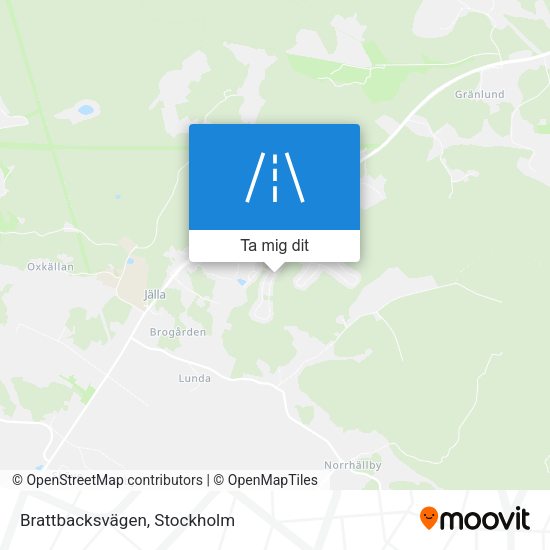 Brattbacksvägen karta