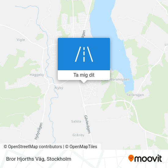 Bror Hjorths Väg karta