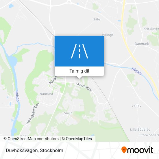 Duvhöksvägen karta