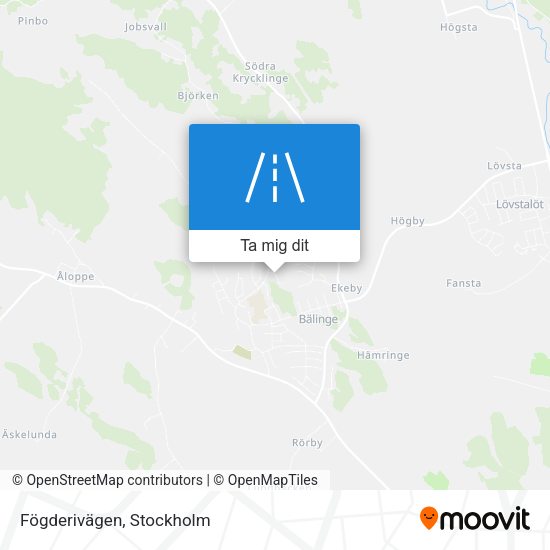 Fögderivägen karta