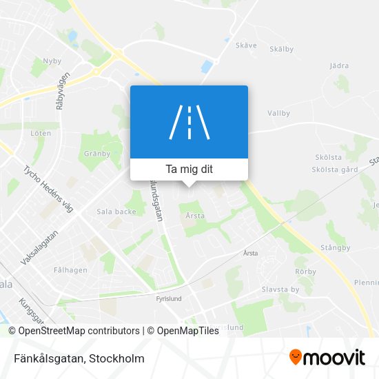 Fänkålsgatan karta