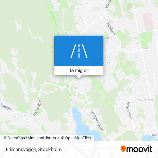 Frimansvägen karta